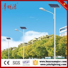 galvanized and powder coating solar power street lamp posts with CE, ISO, SGS